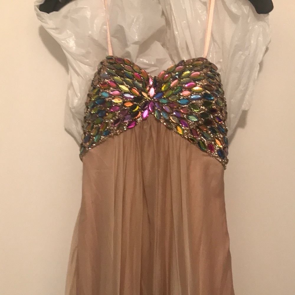 La Femme multicolored Prom Pageant Dress